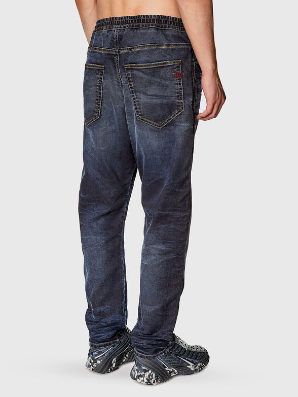 Dark blue jeans with elastic waistband - 2