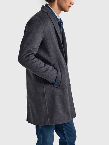 BRIGHTON wool blend coat - 3