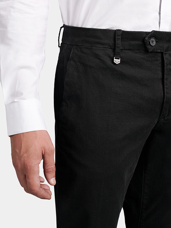 BRYAN Blue cotton trousers - 3