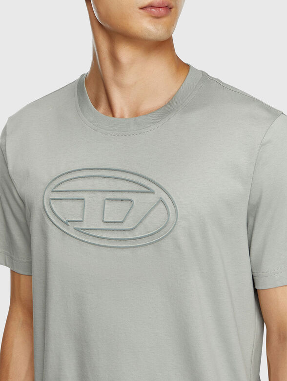 T-ADJUST-BIGOVAL black cotton t-shirt with logo  - 4