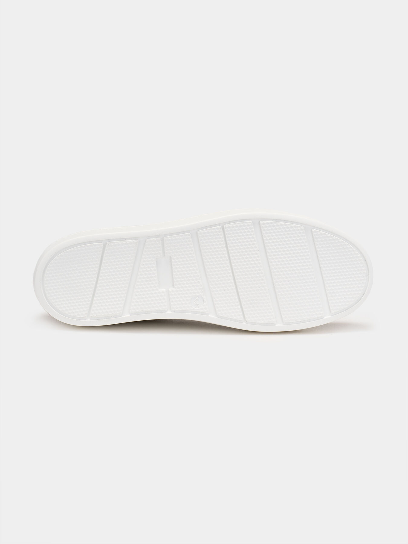 White leather shoes with logo detail brand LES HOMMES