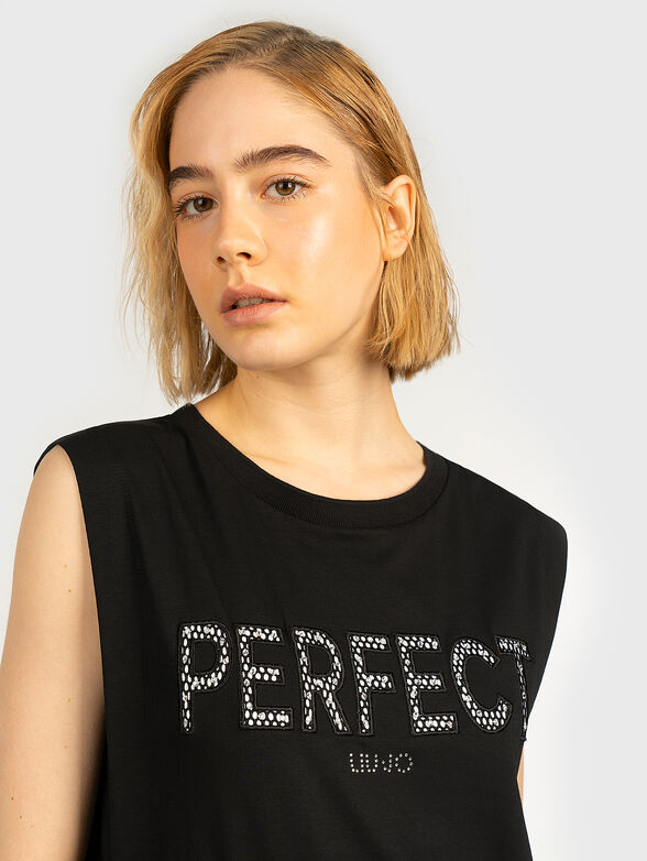 Black top with accent lettering - 2