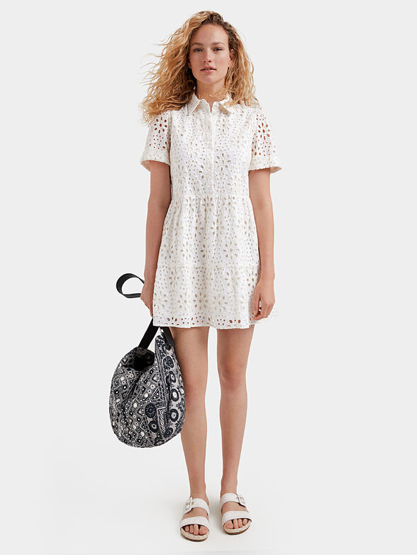 Dress with Swiss embroidery  - 6