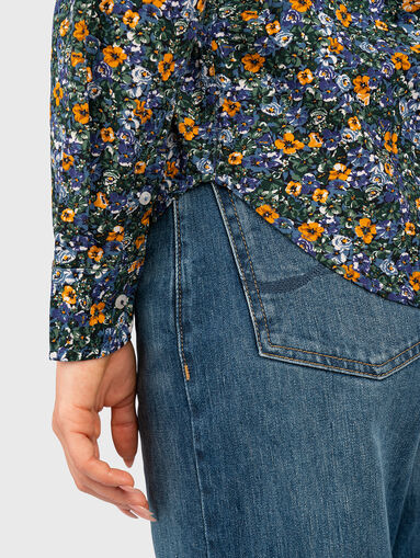 IDALIA shirt with floral print - 4
