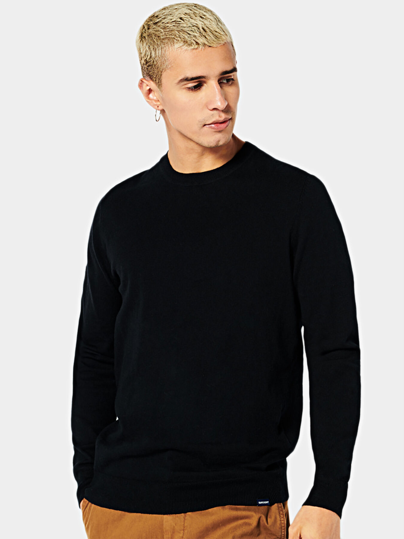 Superdry black sweater online