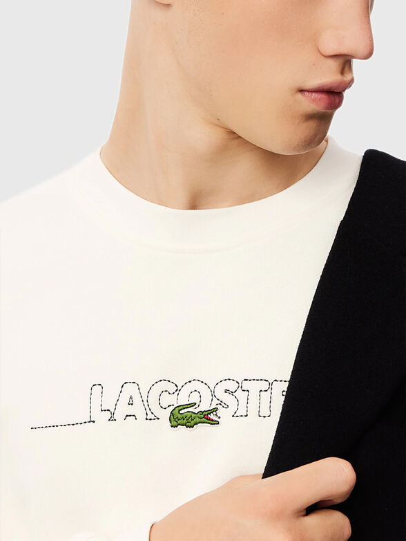 Sweatshirt with logo embroidery - 4