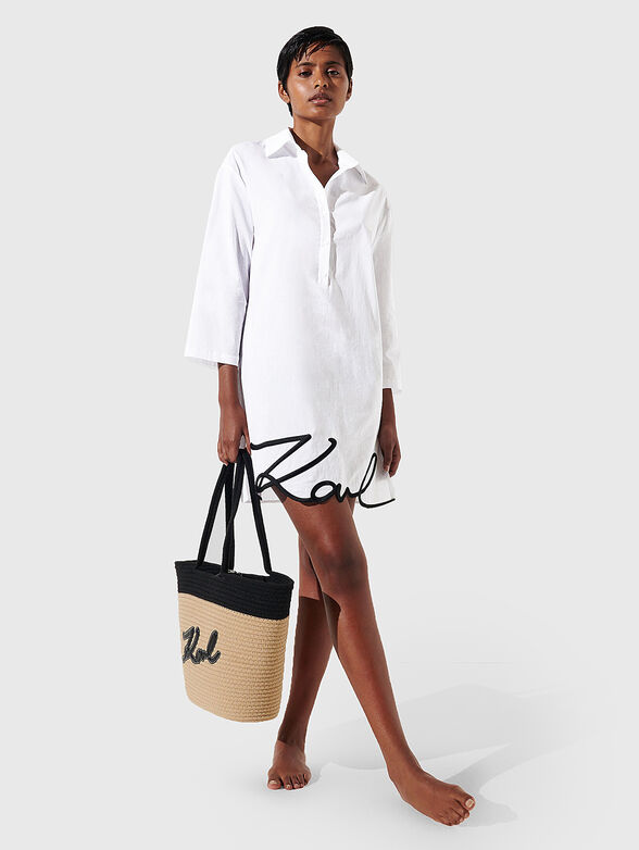 KARL SIGNATURE black beach dress - 4