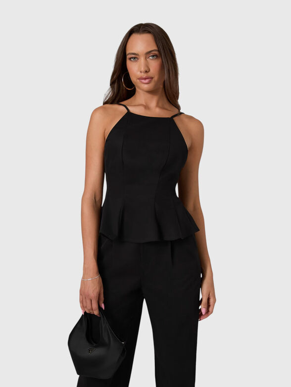 Black top made of a viscose blend - 1