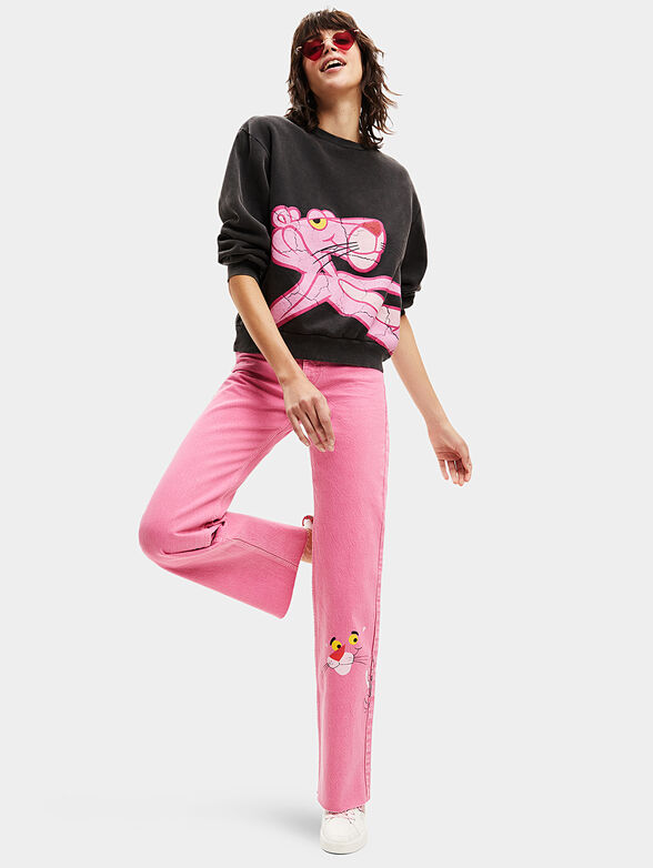 PINK PANTHER sweatshirt with print - 4
