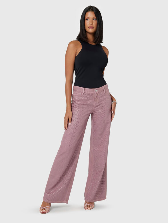 Jeans with applied rhinestones - 4