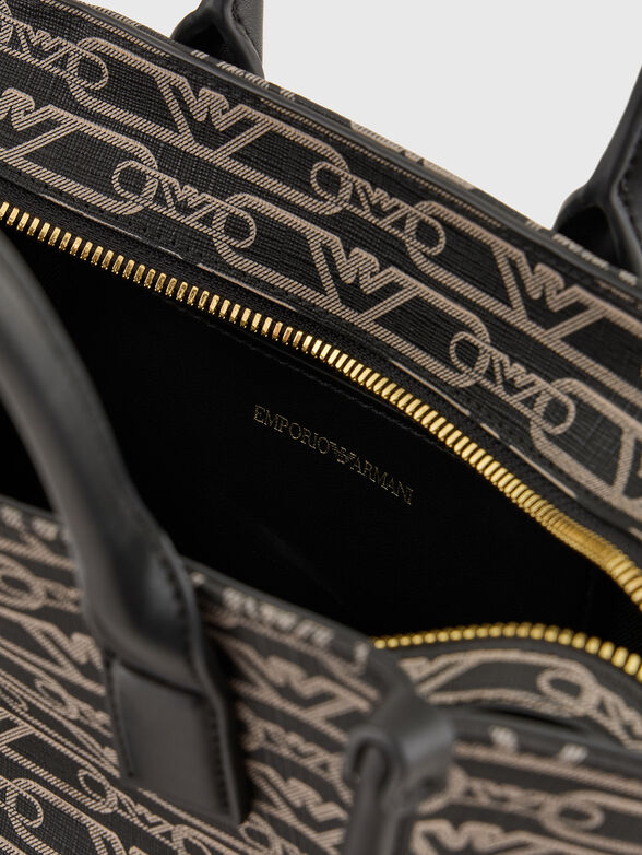 Crossbody bag with monogram print - 6