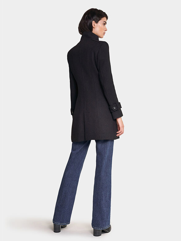 Long duffle coat with detail - 3