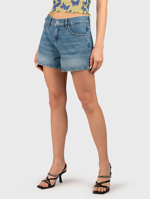 GIMUSA denim shorts with logo - 1
