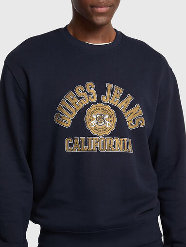 Sweatshirt with maxi logo inscription - 4