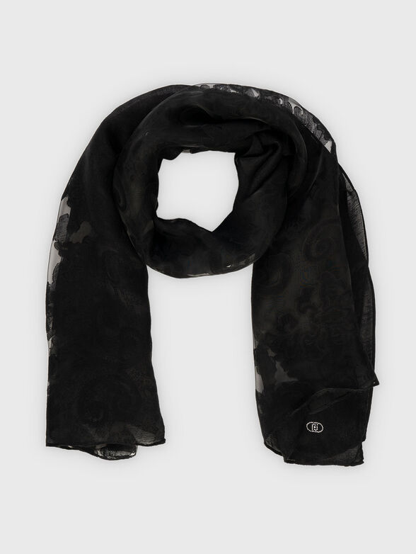 Scarf with sheer effect - 1