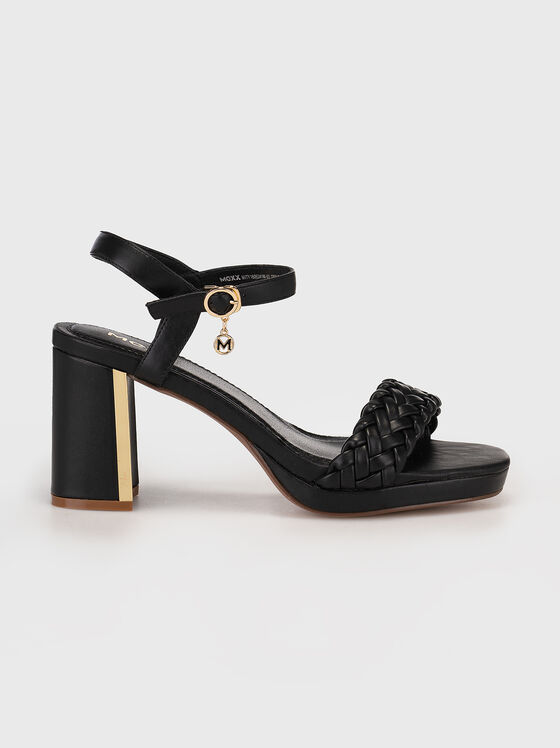 LEWY black heeled sandals  - 1
