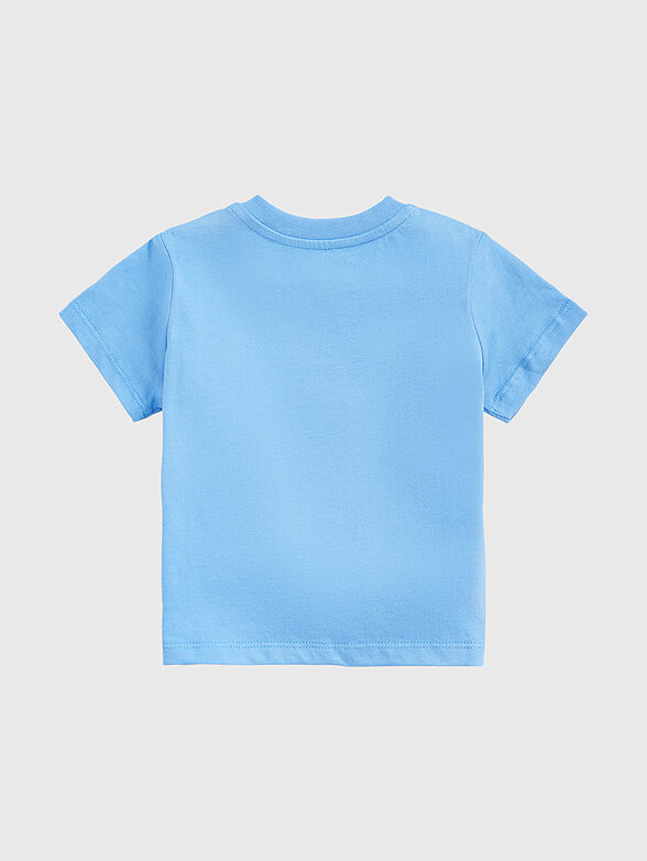 Cotton T-shirt with buttons   - 2
