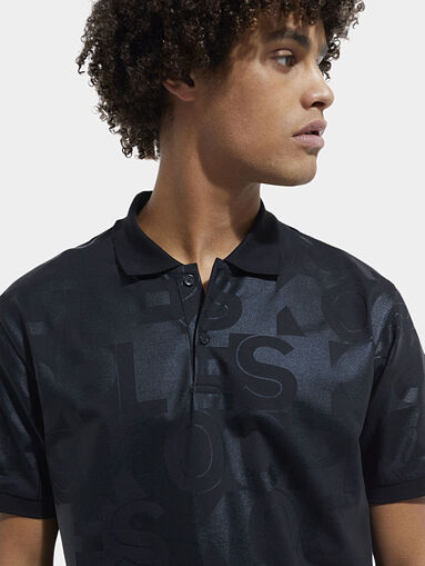 Polo shirt with logo print - 4