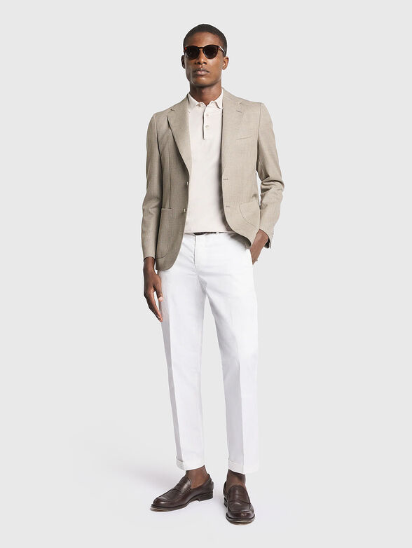 Cotton-blend pants - 4