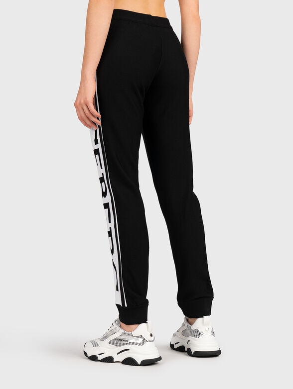 Pants with contrasting logo inscription brand ICEBERG ...