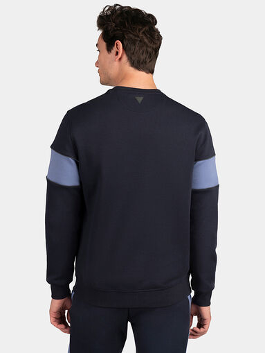 MERV sweatshirt in blue with embossed logo - 3