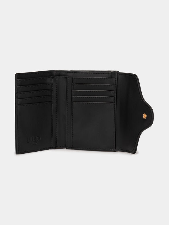 Small purse in black color with logo detail - 3