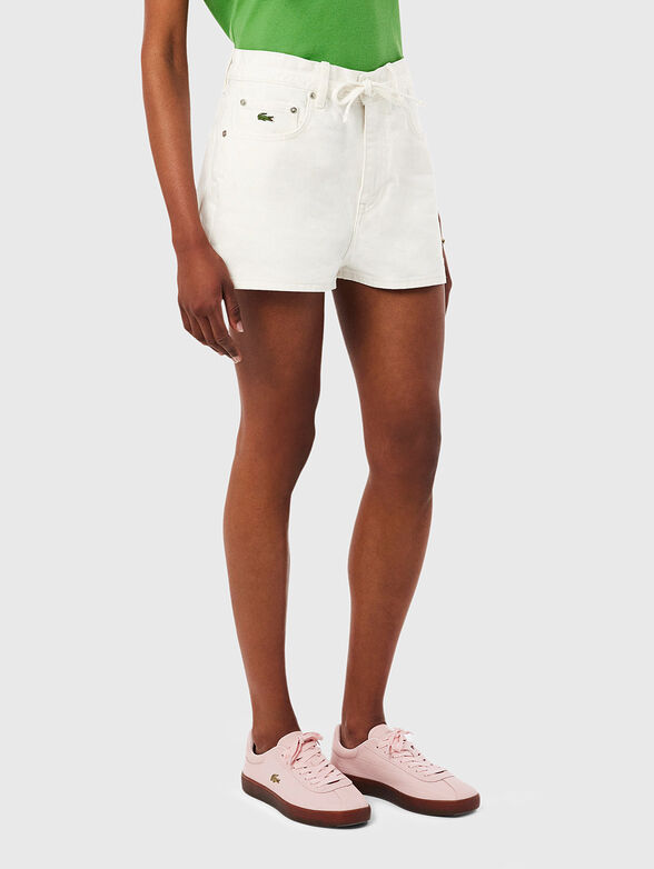 White denim shorts - 1