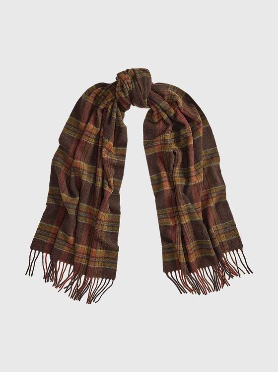 Кариран вълнен шал - 1