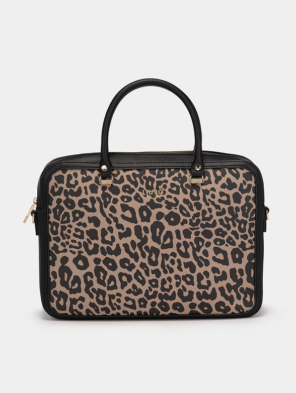 Laptop bag with animal print - 1
