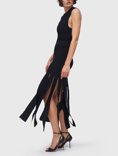 Knit dress with fringes - 3