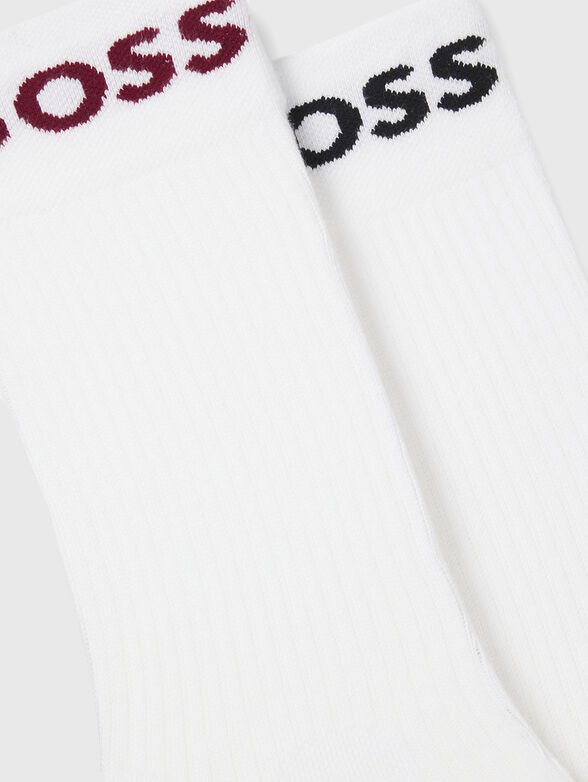 Set of two pairs of white socks - 2