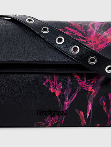 Shoulder bag with floral motifs - 4