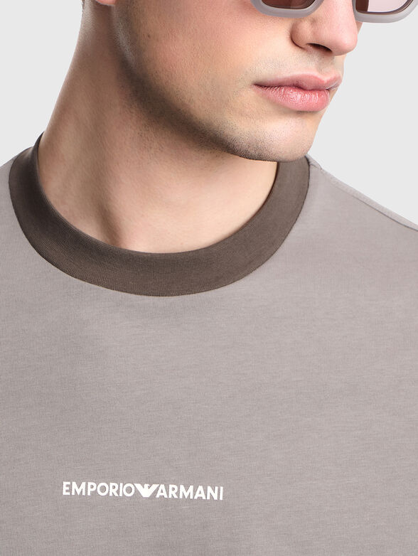Brown cotton t-shirt - 4