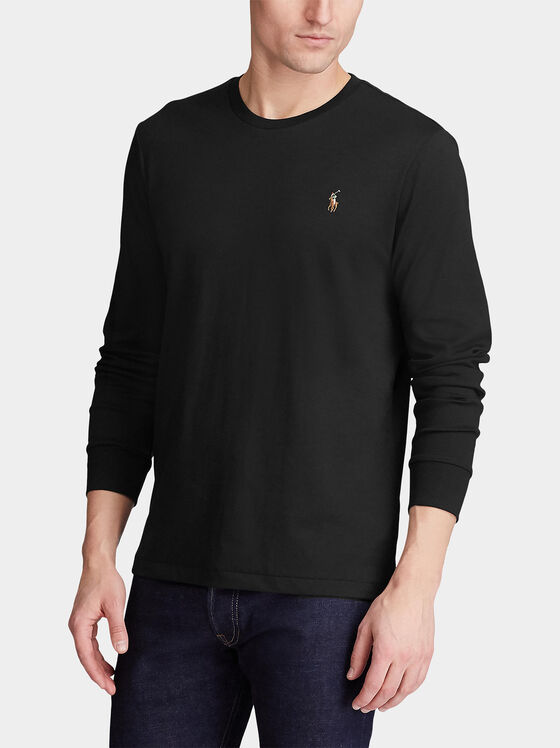 Памучна блуза с многоцветно Pony лого - 1