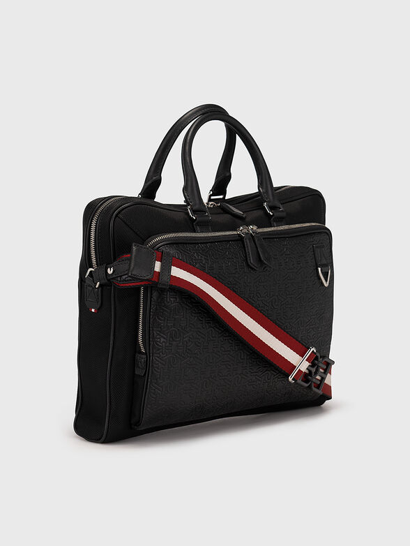 CAHRL black bag with monogram logo accent - 4