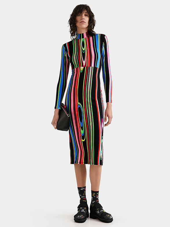 Dress with multicolor print - 2