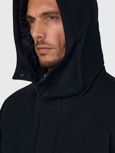 Padded parka in dark blue - 4