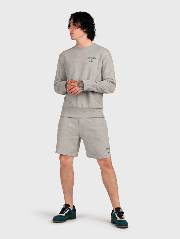 CODE CORE grey sweatshirt with logo detail - 2