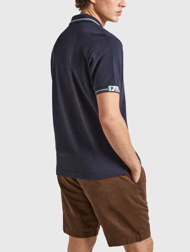 HARLEY dark blue polo-shirt - 3