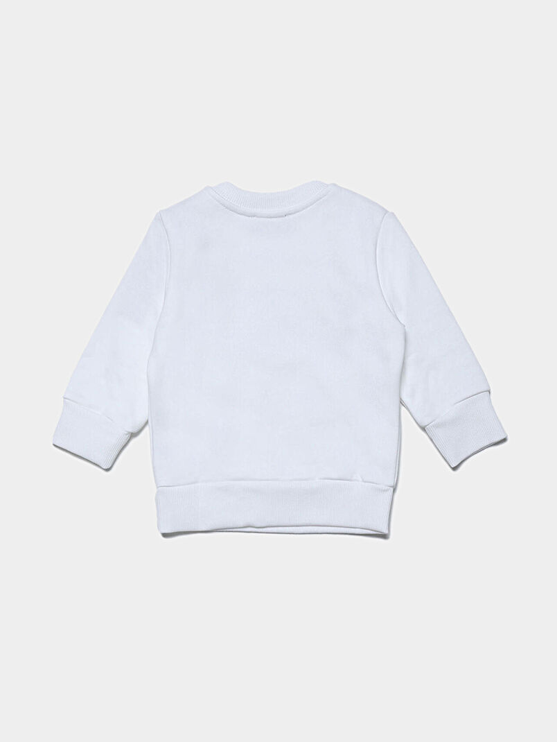 Cotton sweatshirt with logo print - 3