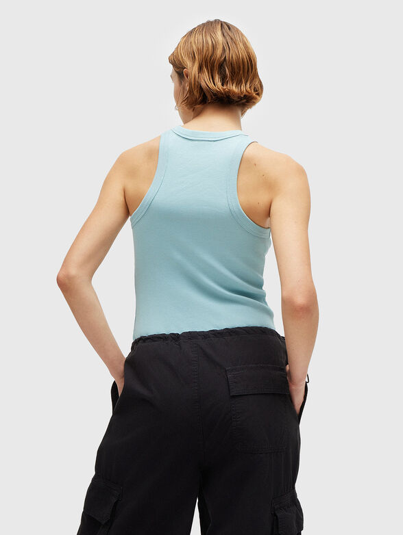 Black elastic rips tank top - 3