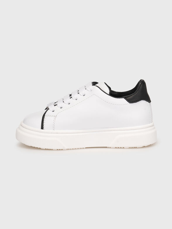 ICONIC black leather sneakers - 4