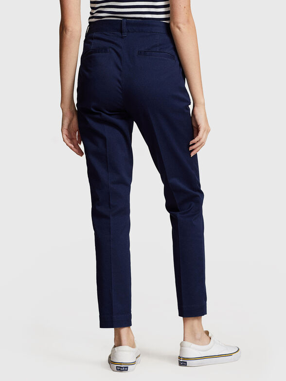 Dark blue chino trousers  - 2