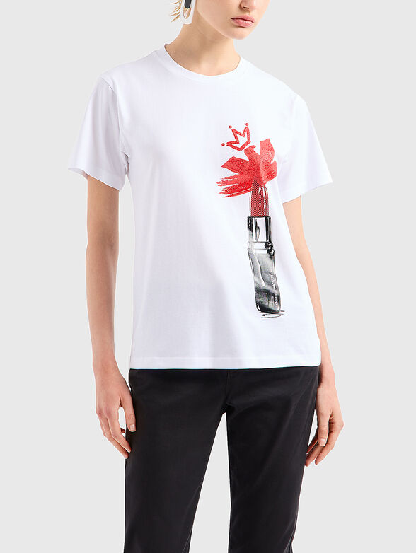 T-shirt with logo print in black - 1