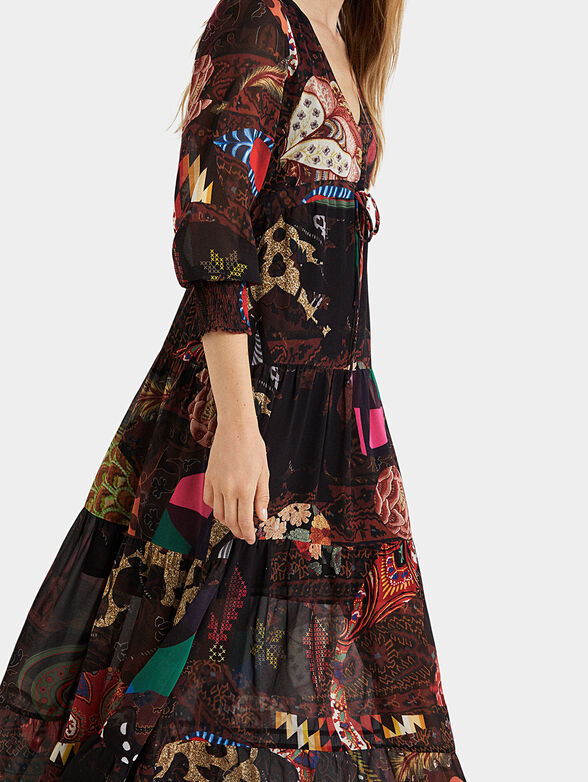 VIENA Dress with floral motifs - 5