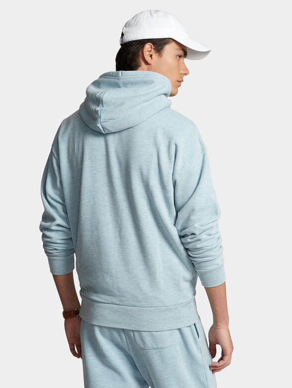Light blue hooded sweatshirt - 2