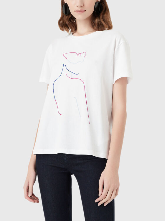 Тениска с принт - 1