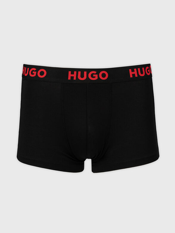 Set of three pairs of trunks with logo accent - 2