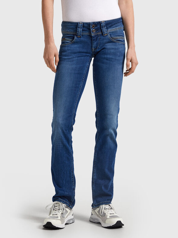 VENUS low rise straight leg jeans - 1