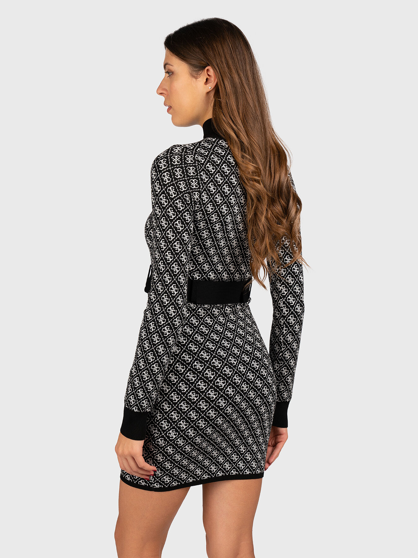 正規品✳︎新品未開封 Trois Logo Knit Mini Dress Knitted mini dress with 4G logo brand GUESS